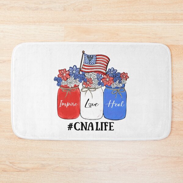 Item preview, Inspire Love Heal Nurse CNA Life American Flag designed and sold by AlisonWalsh24.