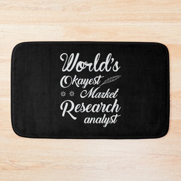 Item preview, World's Okayest Market Research Analyst designed and sold by Silver Medal.