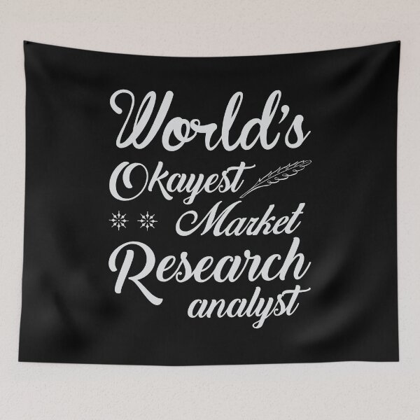 Item preview, World's Okayest Market Research Analyst designed and sold by Silver Medal.