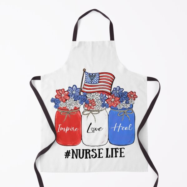 Item preview, Inspire Love Heal Nurse Life American Flag designed and sold by AlisonWalsh24.