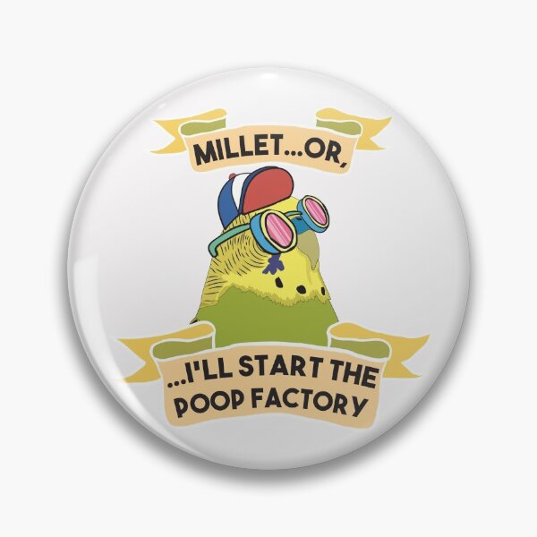 Item preview, Gangster Budgie Budgies Budgerigar Parakeet Pet Bird Poop Factory designed and sold by TheAplus.