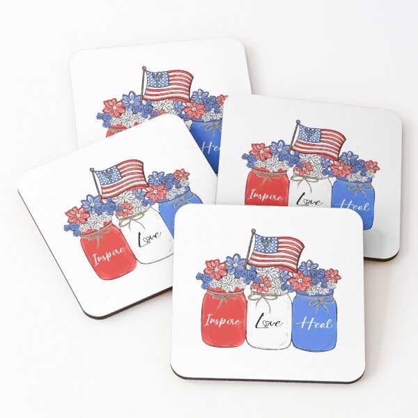 Item preview, Inspire Love Heal Nurse American Flag designed and sold by AlisonWalsh24.
