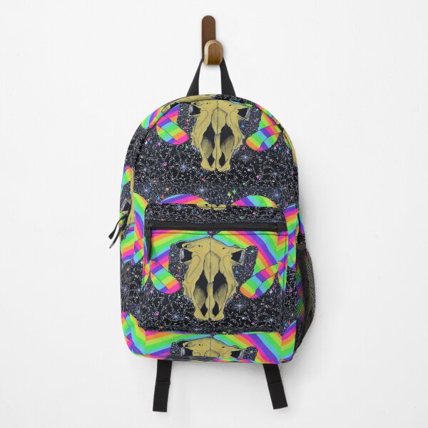 Artikelvorschau, Regenbogen-Widderschädel-Weltraum entworfen und verkauft von Jjs TrippyDesigns.