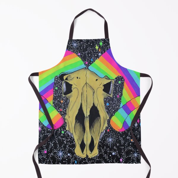 Artikelvorschau, Regenbogen-Widderschädel-Weltraum entworfen und verkauft von Jjs TrippyDesigns.