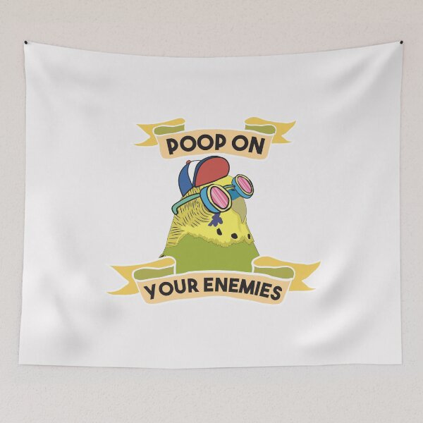 Item preview, Gangster Budgie Budgies Poop On Enemies Budgerigar Parakeet Pet Bird designed and sold by TheAplus.
