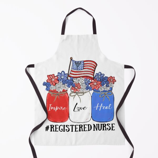 Item preview, Inspire Love Heal Registered Nurse American Flag designed and sold by AlisonWalsh24.
