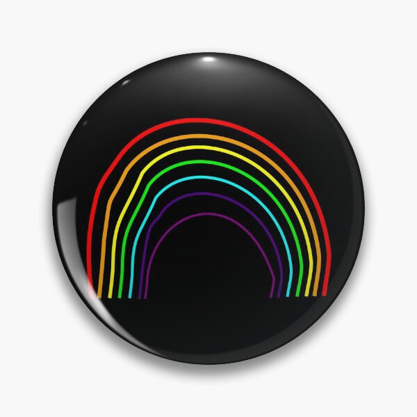 Item preview, Minimalist Asymmetric Hand-drawn minimalistic rainbow - dark mode edition designed and sold by Deegital18.
