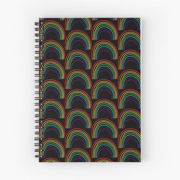 Item preview, Minimalist Asymmetric Hand-drawn minimalistic rainbow - dark mode edition designed and sold by Deegital18.