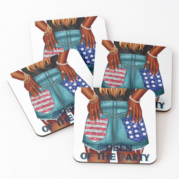 Item preview, Queen of the party, 4th of July Queen, Patriotic Melanin designed and sold by ritapestaninha.