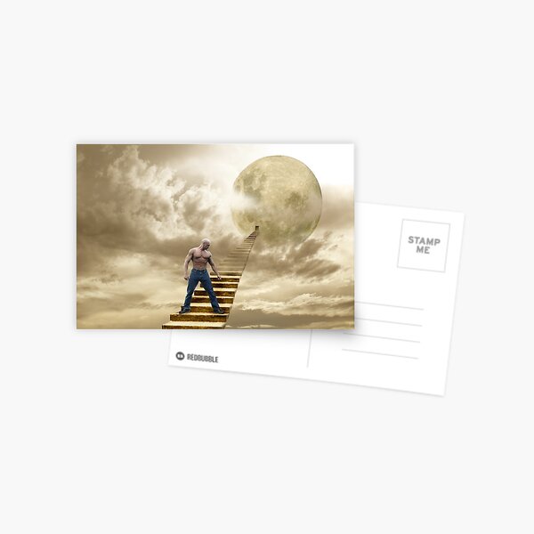 THERE'S A MAN ON THE MOON Postcard
