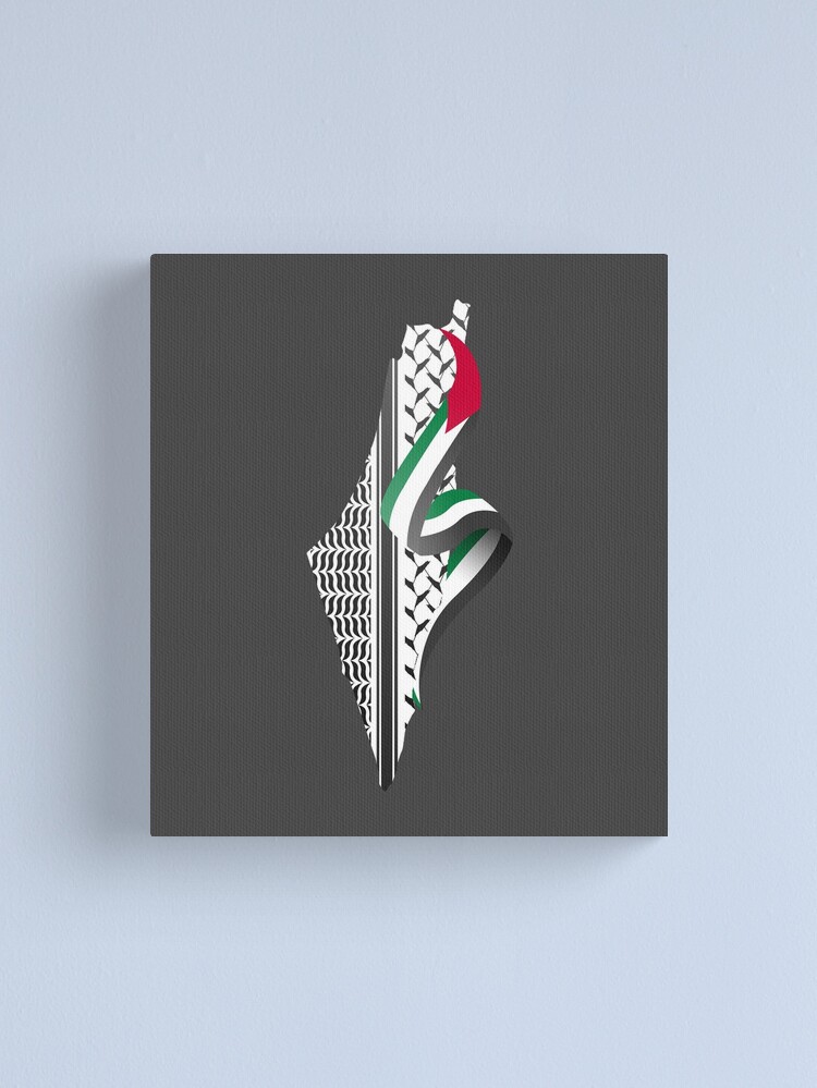 Colored Palestinian Keffiyeh - كوفية فلسطينية  Canvas Print for