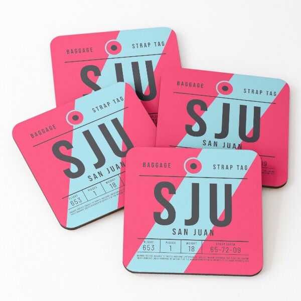 Item preview, Luggage Tag E - SJU San Juan Puerto Rico designed and sold by VoodooCircus.