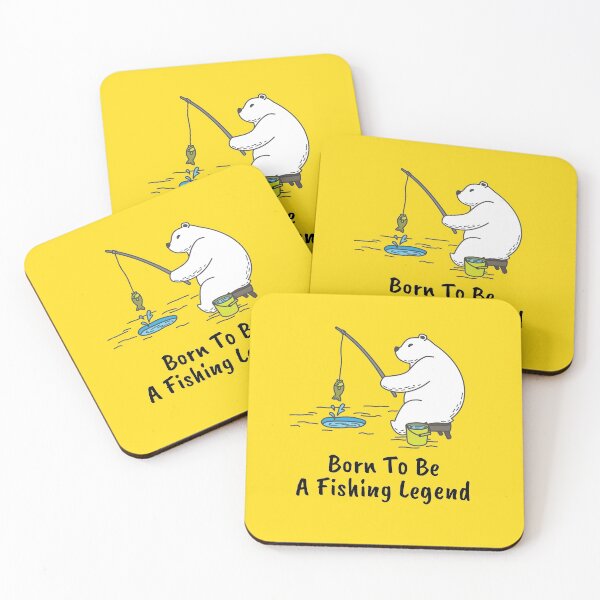 Item preview, Born To Be A Fishing Legend - Cute Polar Bear designed and sold by ildafdhome.