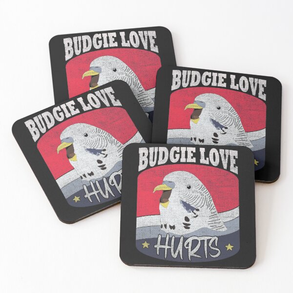 Item preview, Budgie Love Hurts Bite Biting Budgies Budgerigar Parakeet Pet Bird designed and sold by TheAplus.