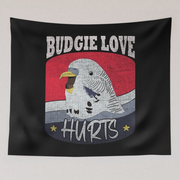 Item preview, Budgie Love Hurts Bite Biting Budgies Budgerigar Parakeet Pet Bird designed and sold by TheAplus.