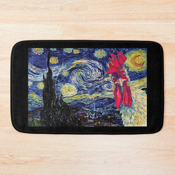 Item preview, Chicken Rooster Starry Night Van Gogh Gift For Farmer designed and sold by hippololocc.