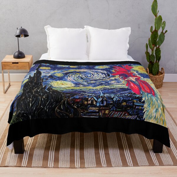 Item preview, Chicken Rooster Starry Night Van Gogh Gift For Farmer designed and sold by hippololocc.