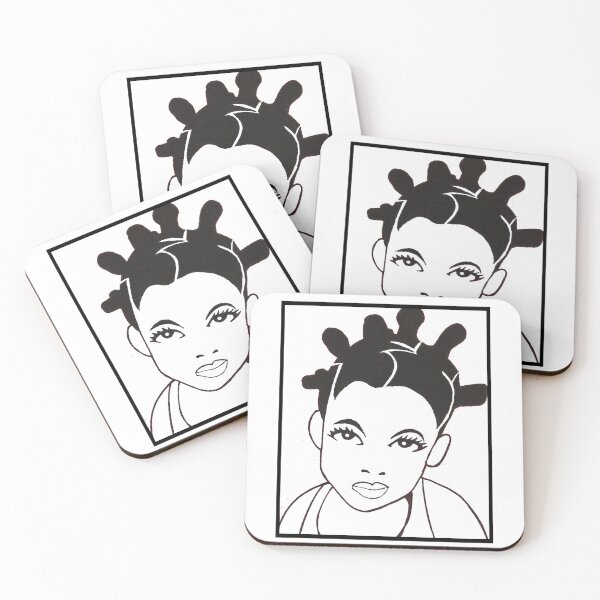 Item preview, Bantu Knot Wearing Melanin Baby Girl  designed and sold by FindingFreebird.