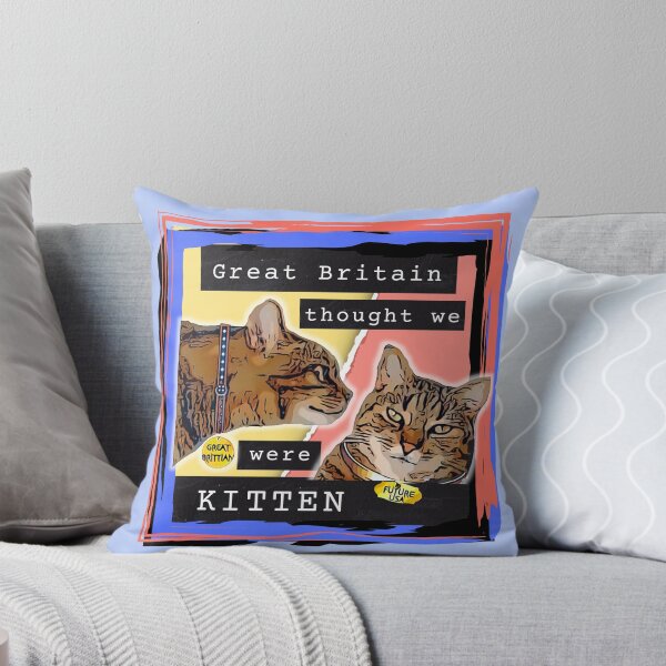 Item preview, Colorful Funny July 4 Cats, Great Britain Modern Sarcastic British Rule Humor, Kitties designed and sold by PeriodicLabel.