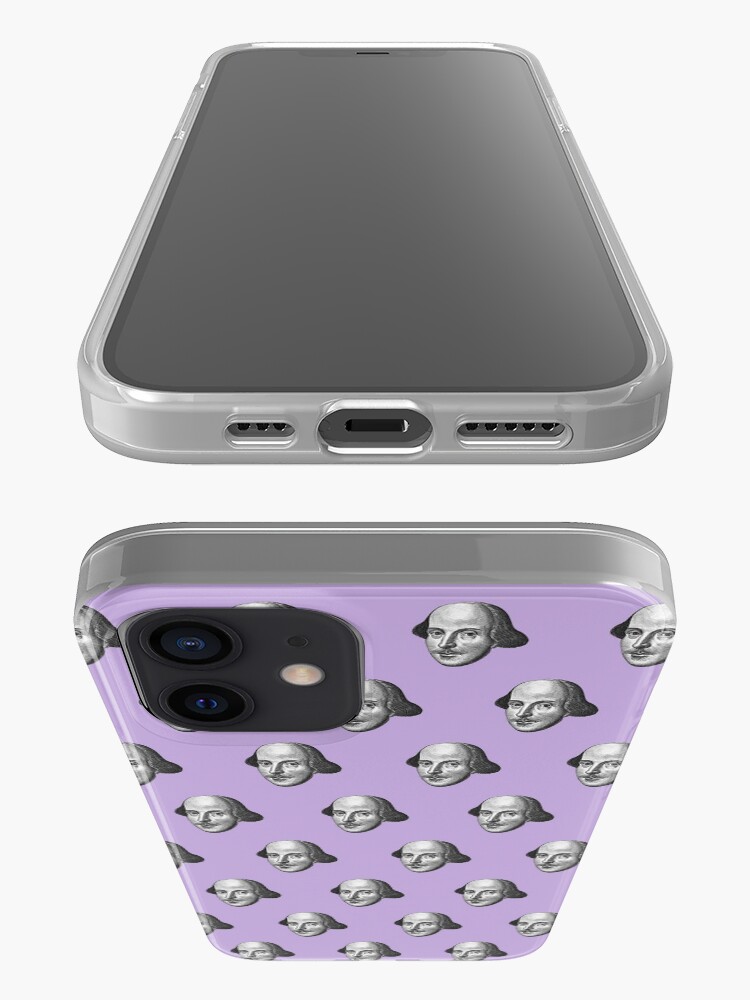Alternate view of Shakespeare Etching Pattern (Purple) iPhone Case & Cover