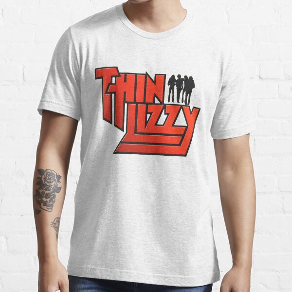 "blackwhitereddesign heavy thin lizzy metal band logo" Tshirt for Sale by dhedger29 Redbubble