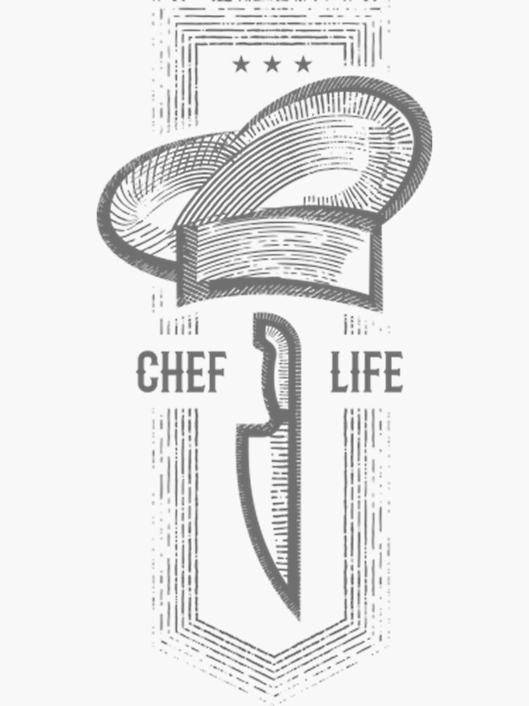 "Chef life Perfect Gift" Sticker by caeilele Redbubble
