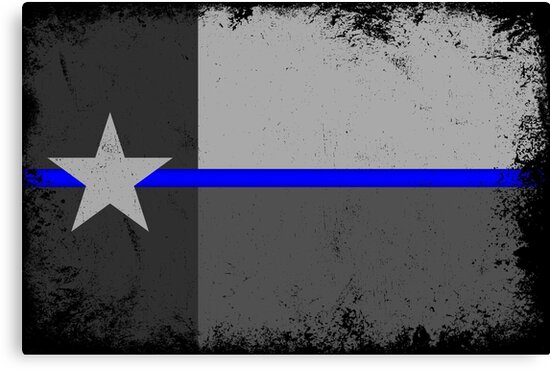 “Blue Line Texas State Flag” Canvas Print by Runesilver | Redbubble