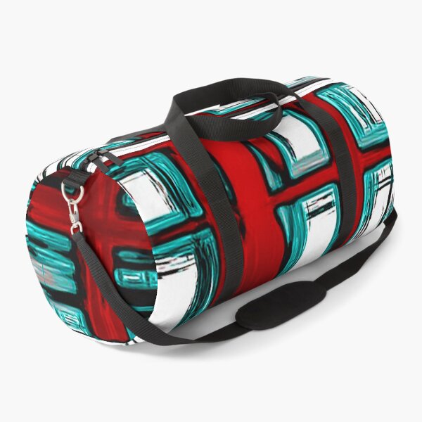 Item preview, Abstract window pattern, rectangular geometric pattern, red, blue, black, white designed and sold by Nostrathomas66.