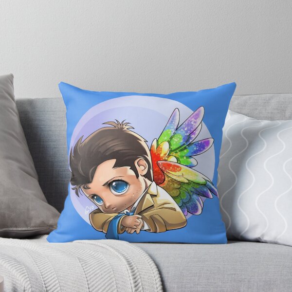 Item preview, Glitter-Rainbow Wings Castiel designed and sold by Gio Guimaraes.