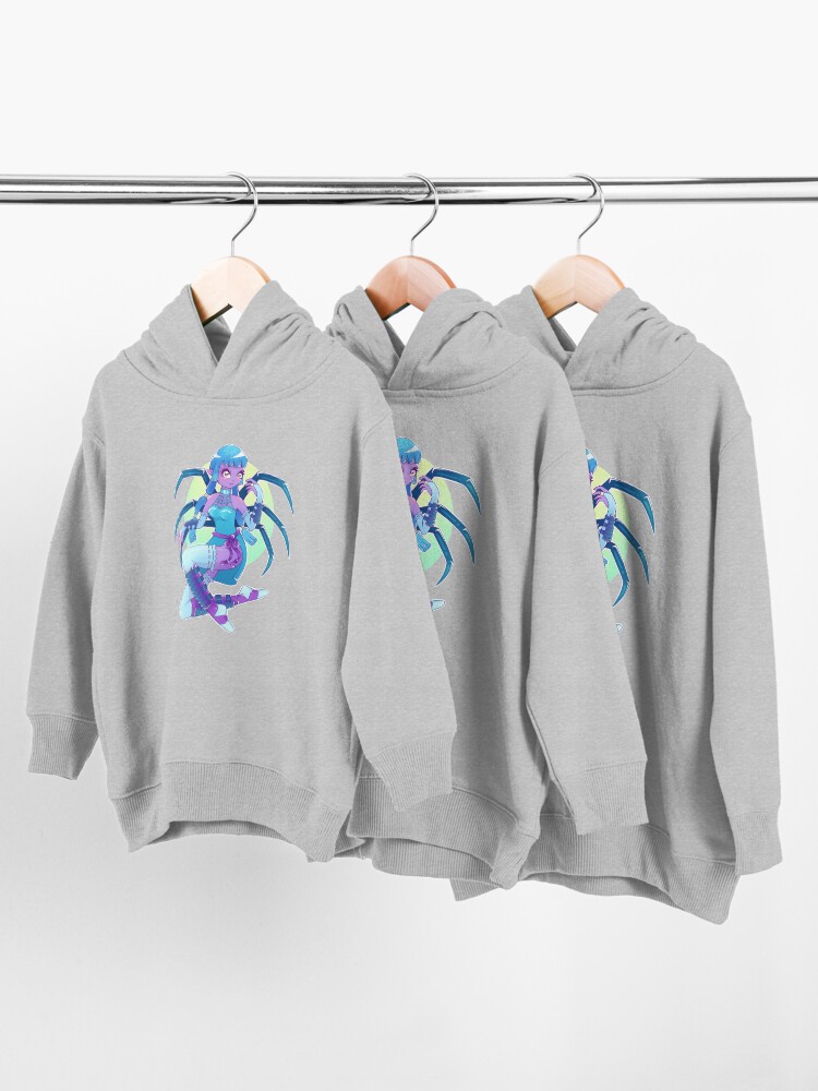 Alternate view of Jorogumo Japanese Yokai Spider Demon Toddler Pullover Hoodie