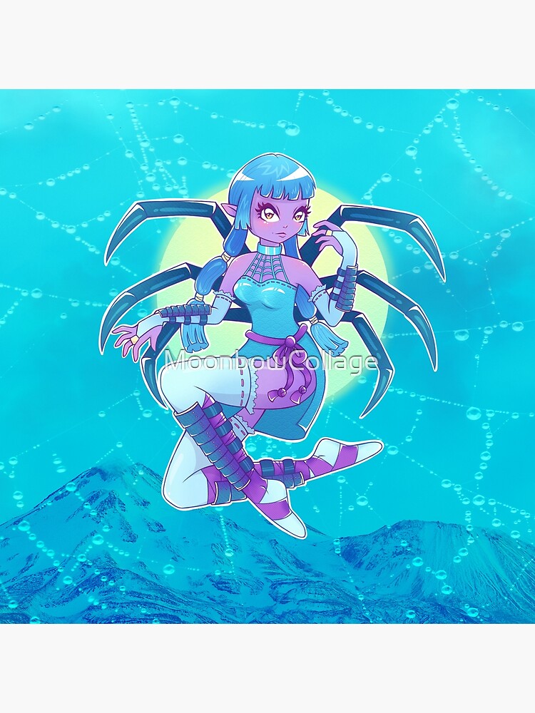 Jorogumo Japanese Yokai Spider Demon by MoonbowCollage