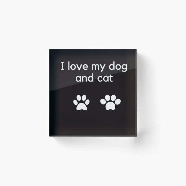 Item preview, I Love My Dog And Cat designed and sold by Teepocalypse.