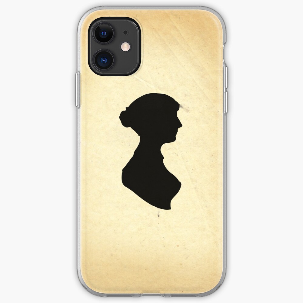 Jane Austen Silhouette (Big) iPhone Case & Cover