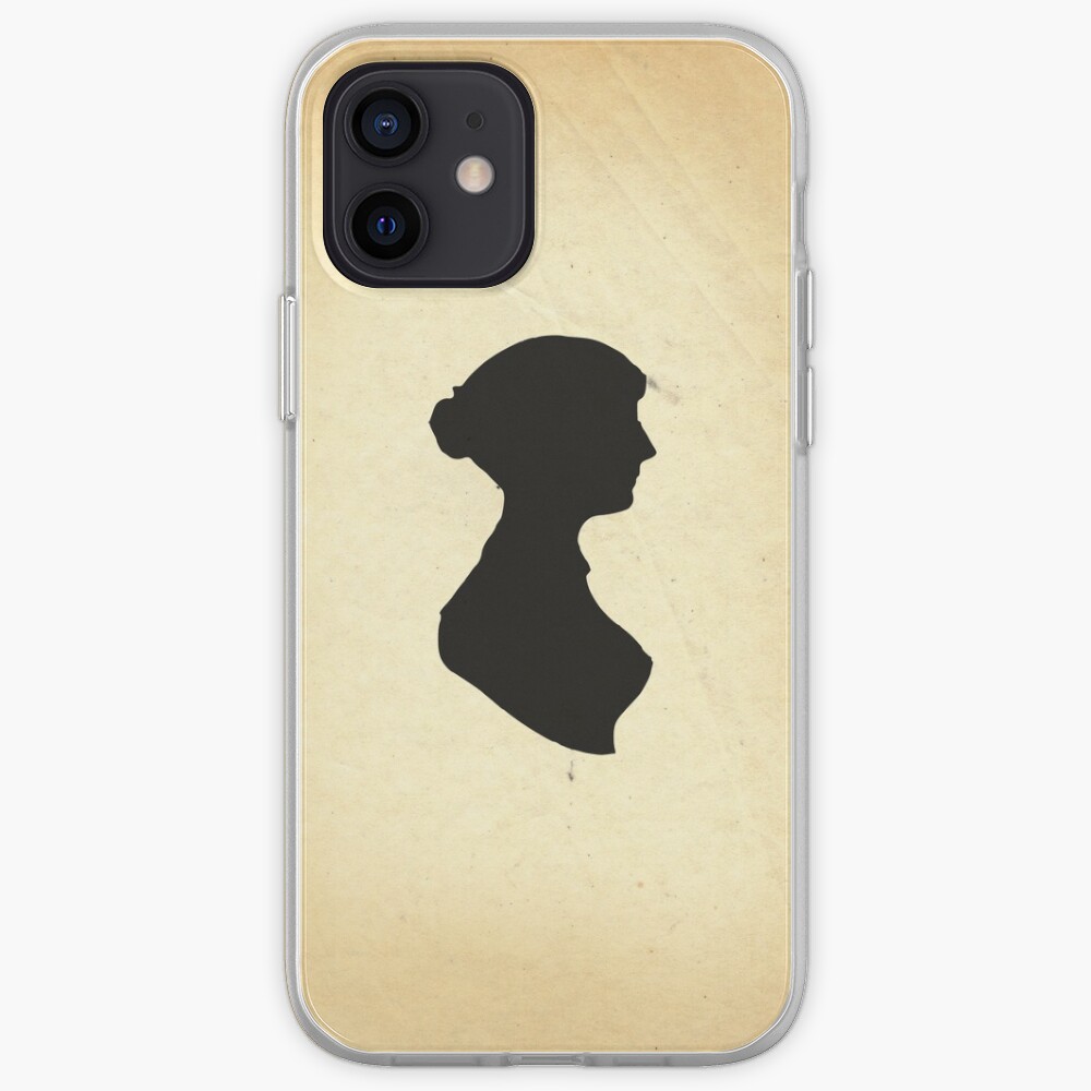 Jane Austen Silhouette (Big) iPhone Case & Cover