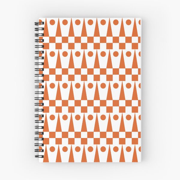 Aperçu de l'œuvre Motif géométrique II Orange brûlé et blanc créée et vendue par QuestingPixel.