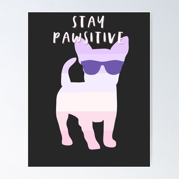Item preview, STAY PAWSITIVE Colorful Pug Wearing Sunglasses designed and sold by sunnyxvibesss.
