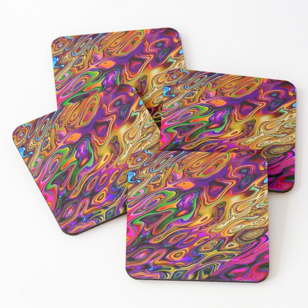 Item preview, colorful oil slick, bubble paint design, very colorful, ripples and waves of color,  designed and sold by Nostrathomas66.