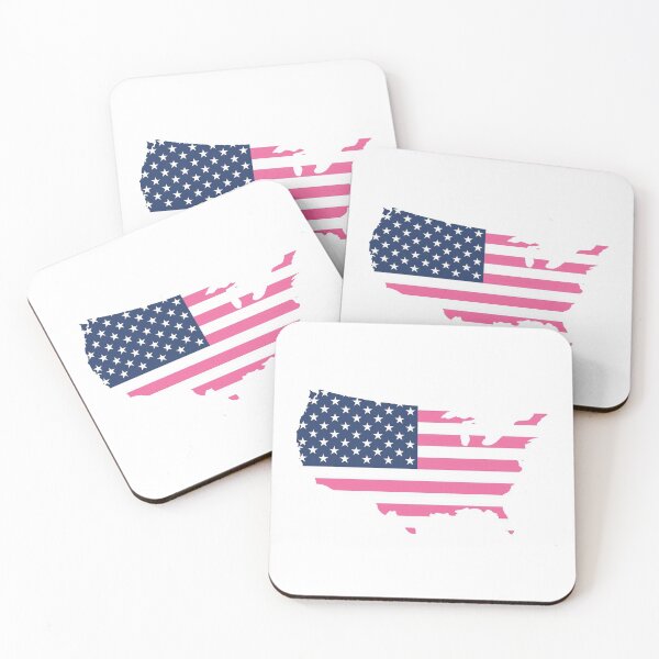 Item preview, Pink American Flag Sticker designed and sold by PabasaraArts.