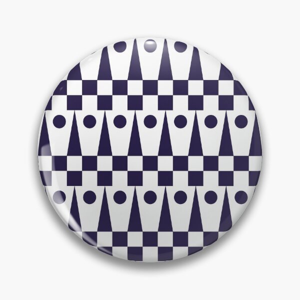 Item preview, Geometric Pattern II Navy Blue and White designed and sold by QuestingPixel.