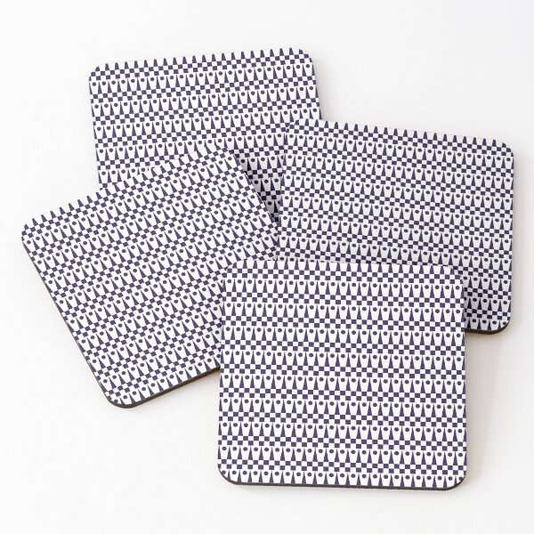 Item preview, Geometric Pattern II Navy Blue and White designed and sold by QuestingPixel.