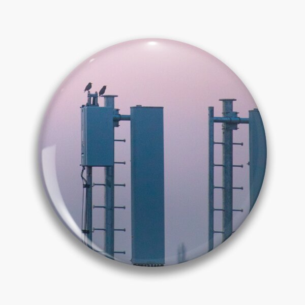 Item preview, Birds on 5G Antenna in a Pink Sunset Sky designed and sold by katemargoli.
