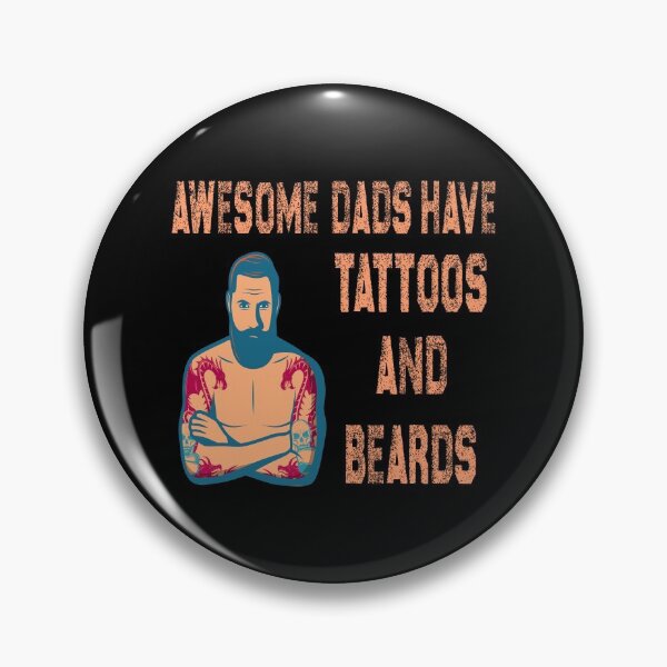 Item preview, Awesome Dads Have Tattoos And Beards designed and sold by Otmaneshop.