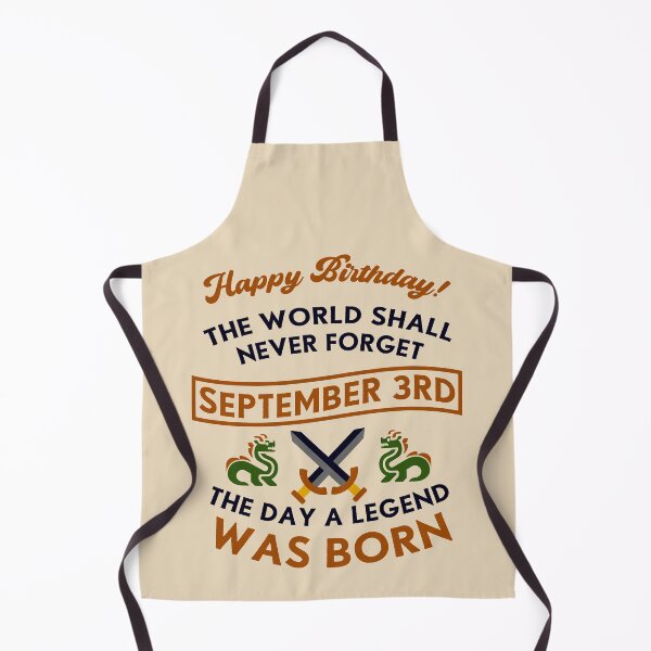 Item preview, September 3rd The Day A Legend Was Born Dragons And Swords Design (Dark) designed and sold by Graograman.