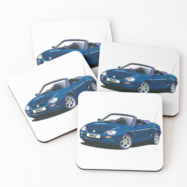Item preview, MG Rover MGF car in Tahiti Blue designed and sold by Webazoot Industries - Car Art.