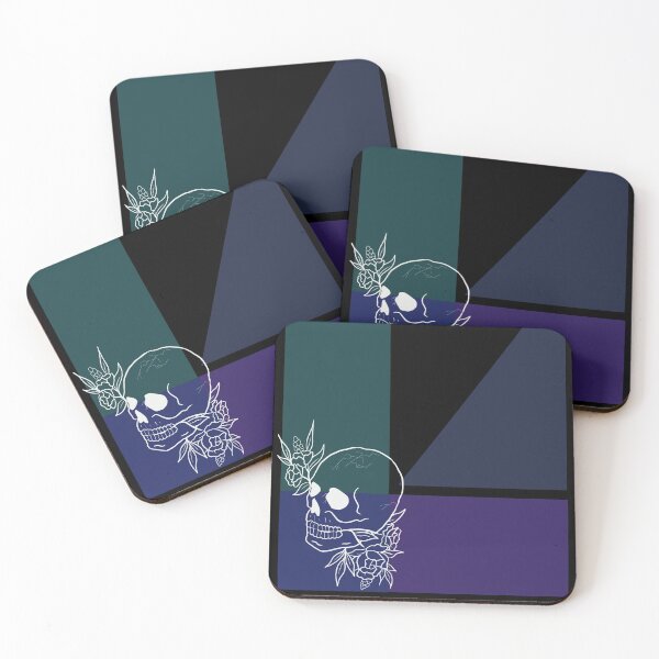 Item preview, Geometric skull and flowers 1 designed and sold by MqBelle.