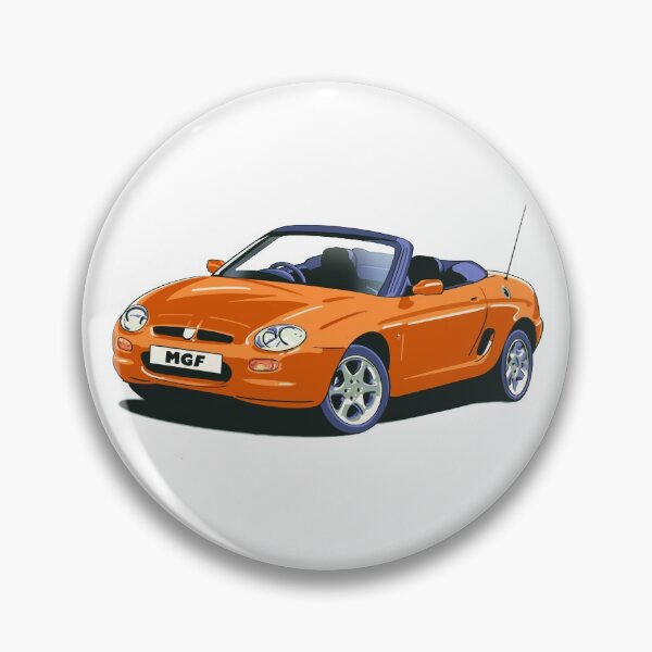 Item preview, MG Rover MGF car in Volcano orange designed and sold by Webazoot Industries - Car Art.