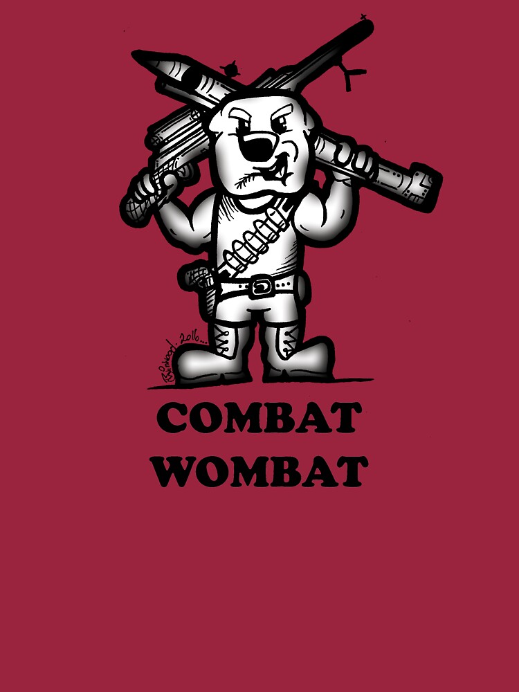 combat wombat t shirt