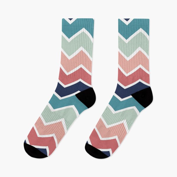 Item preview, Watery Mountain Color Palette Zigzag Pattern Design designed and sold by NamColors.
