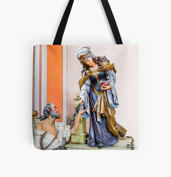 Saint Elizabeth of Hungary All Over Print Tote Bag