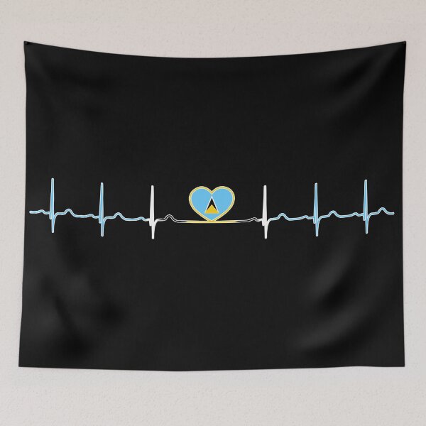 Item preview, Heartbeat Saint Lucia designed and sold by Heartbeatsalad.